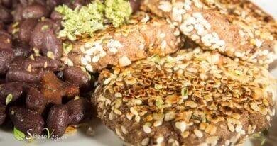 Hamburger di fagioli e fiocchi d'avena