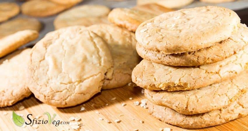 Biscotti vegan con fiocchi d'avena