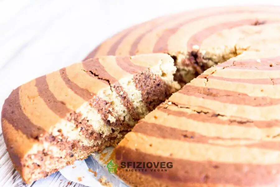 torta zebrata vegana