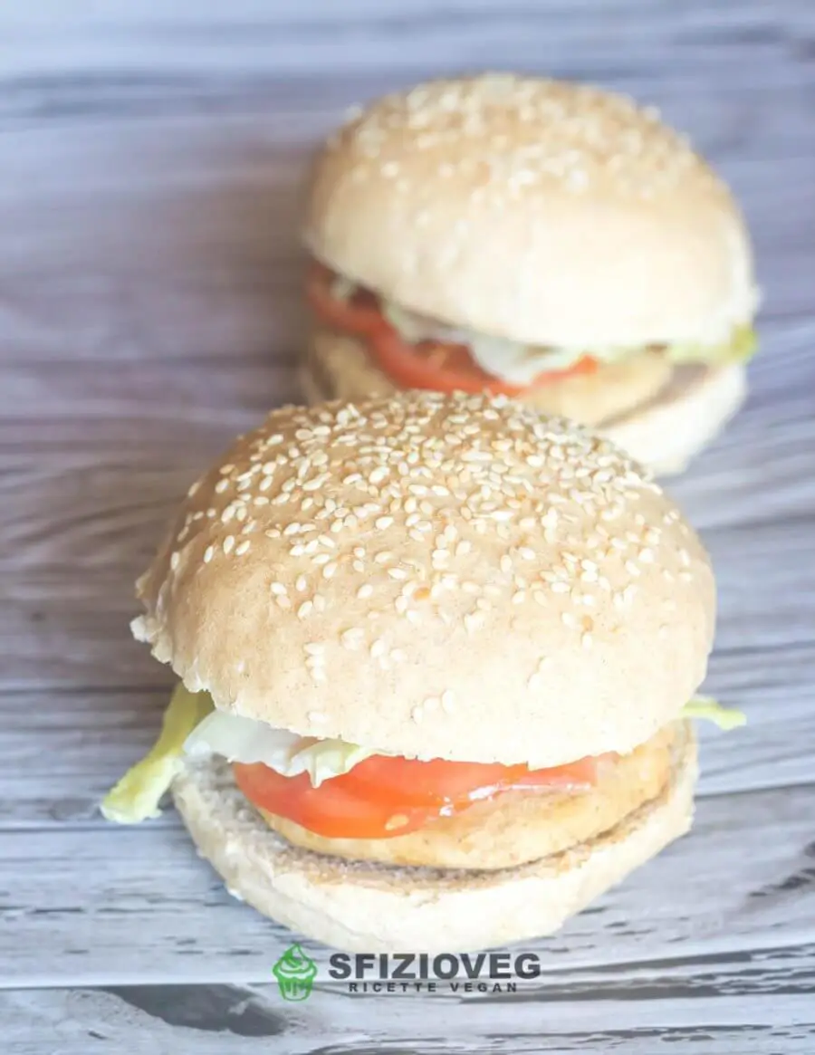 Panini per hamburger senza latte
