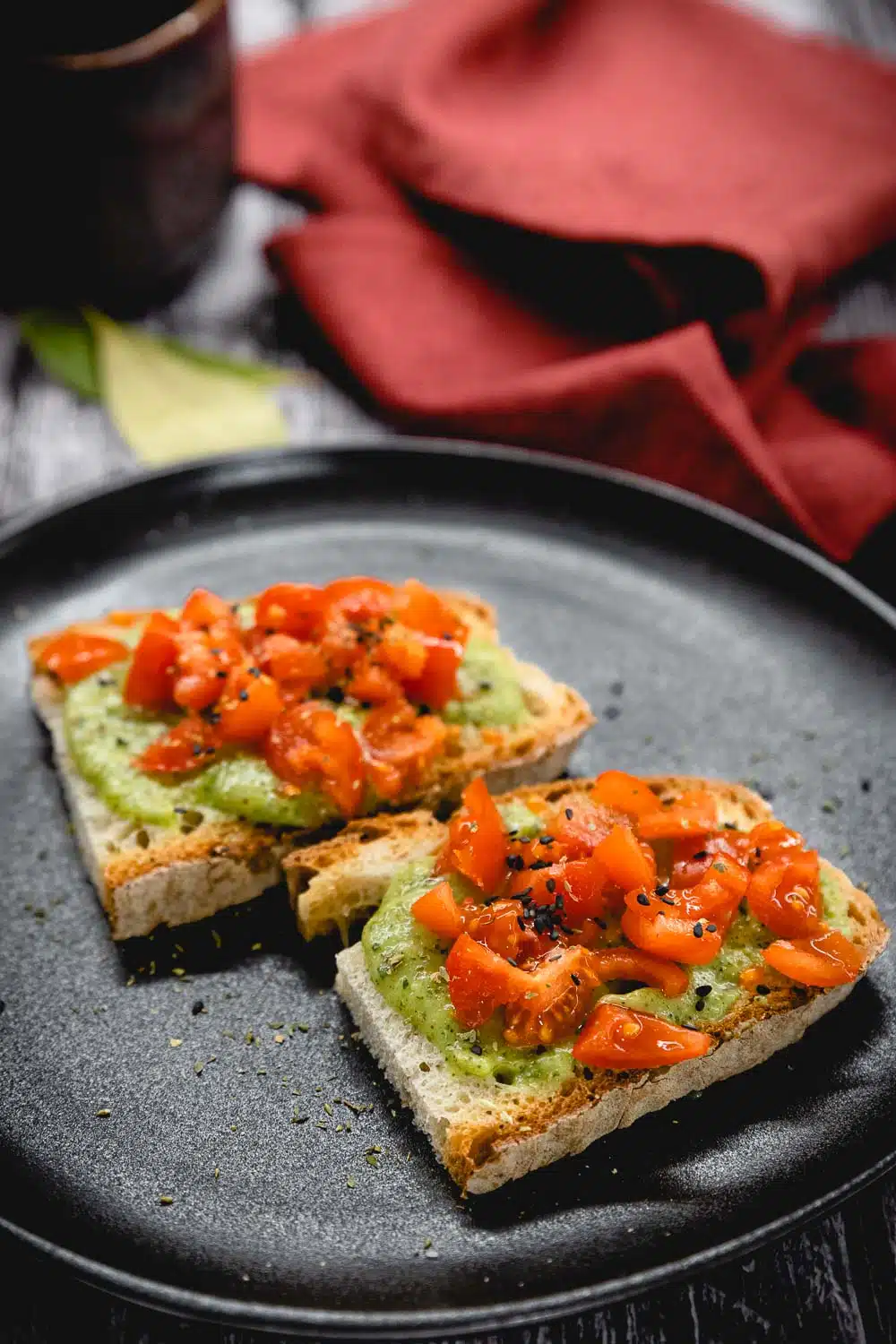 Bruschetta con crema di zucchine