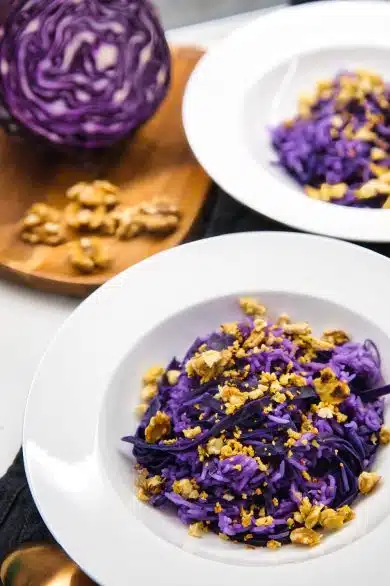 Riso e cavolo viola