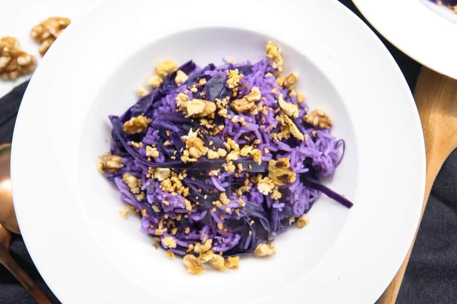 Riso e cavolo viola