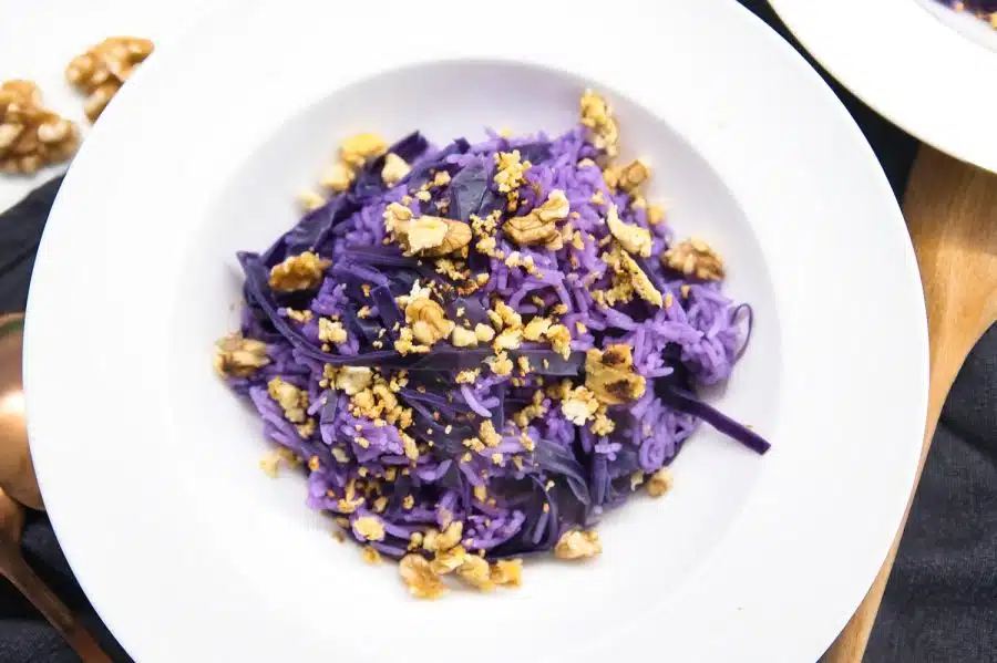 Riso e cavolo viola