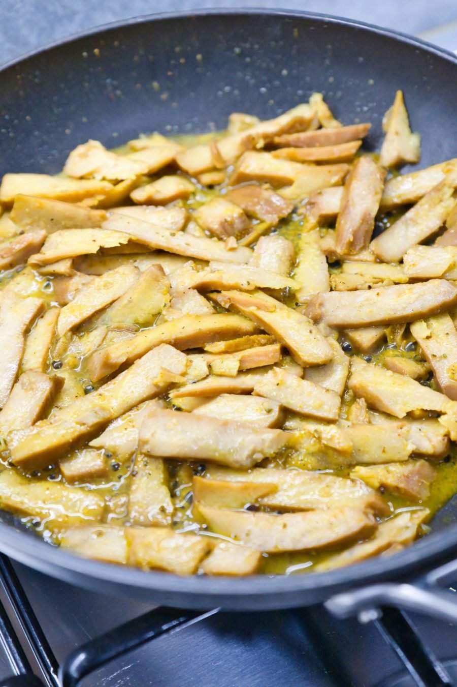 straccetti di seitan in padella