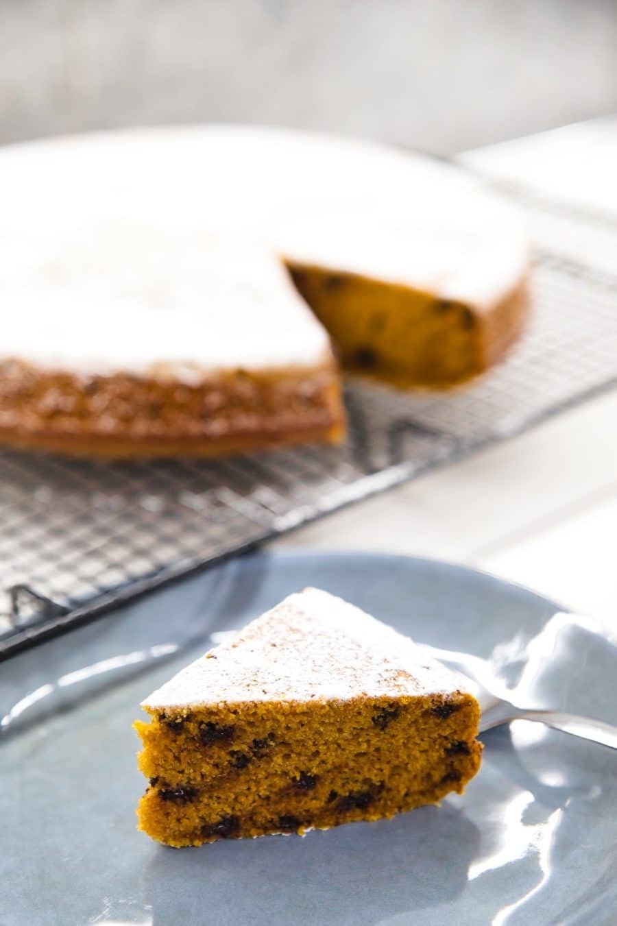 fetta torta zucca e zenzero
