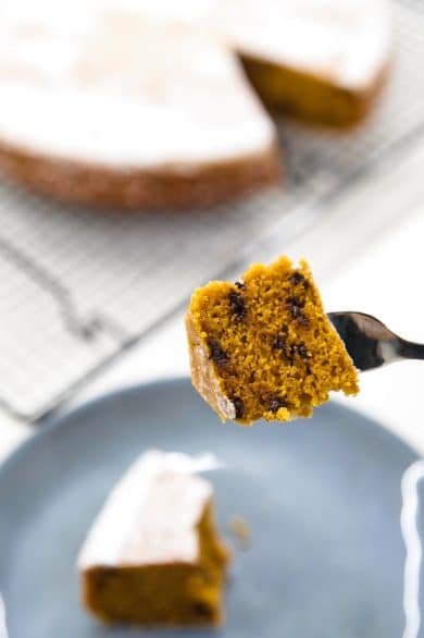 pezzo torta zucca e zenzero