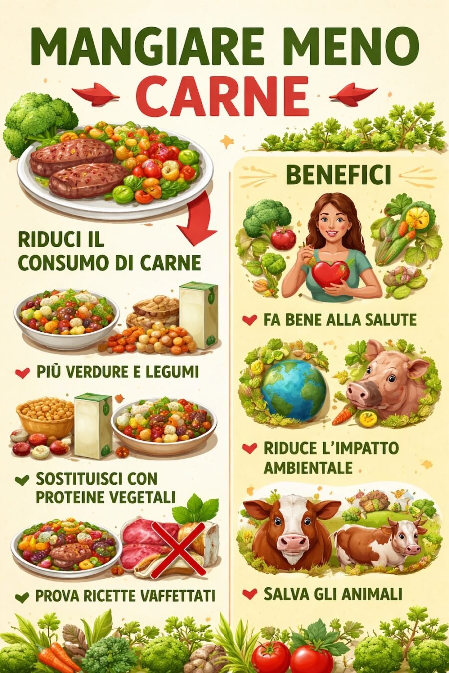 sostituire la carne