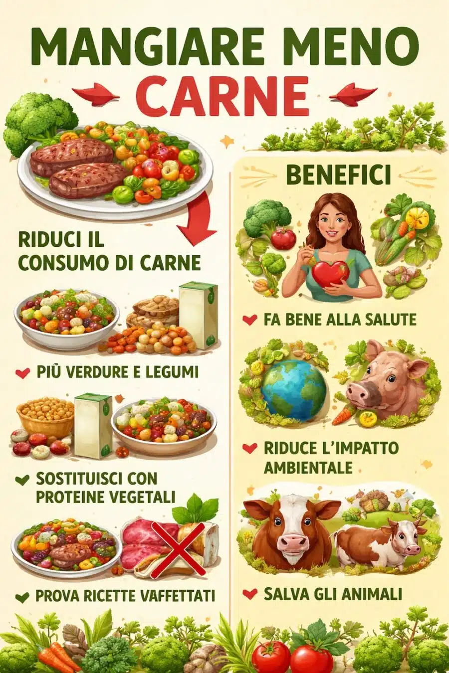 sostituire la carne