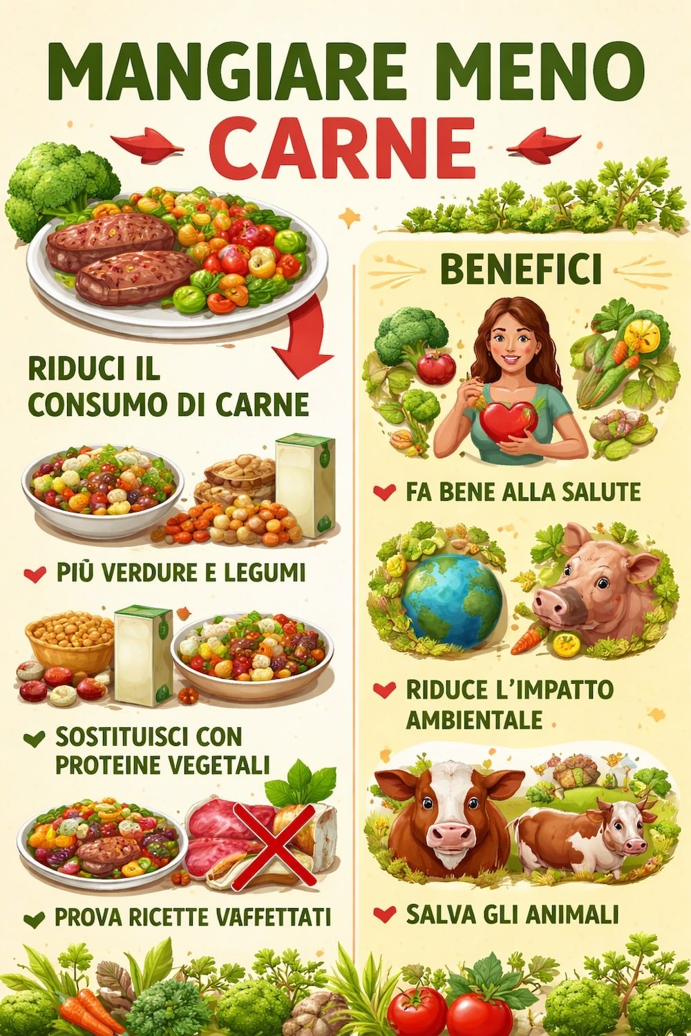 sostituire la carne