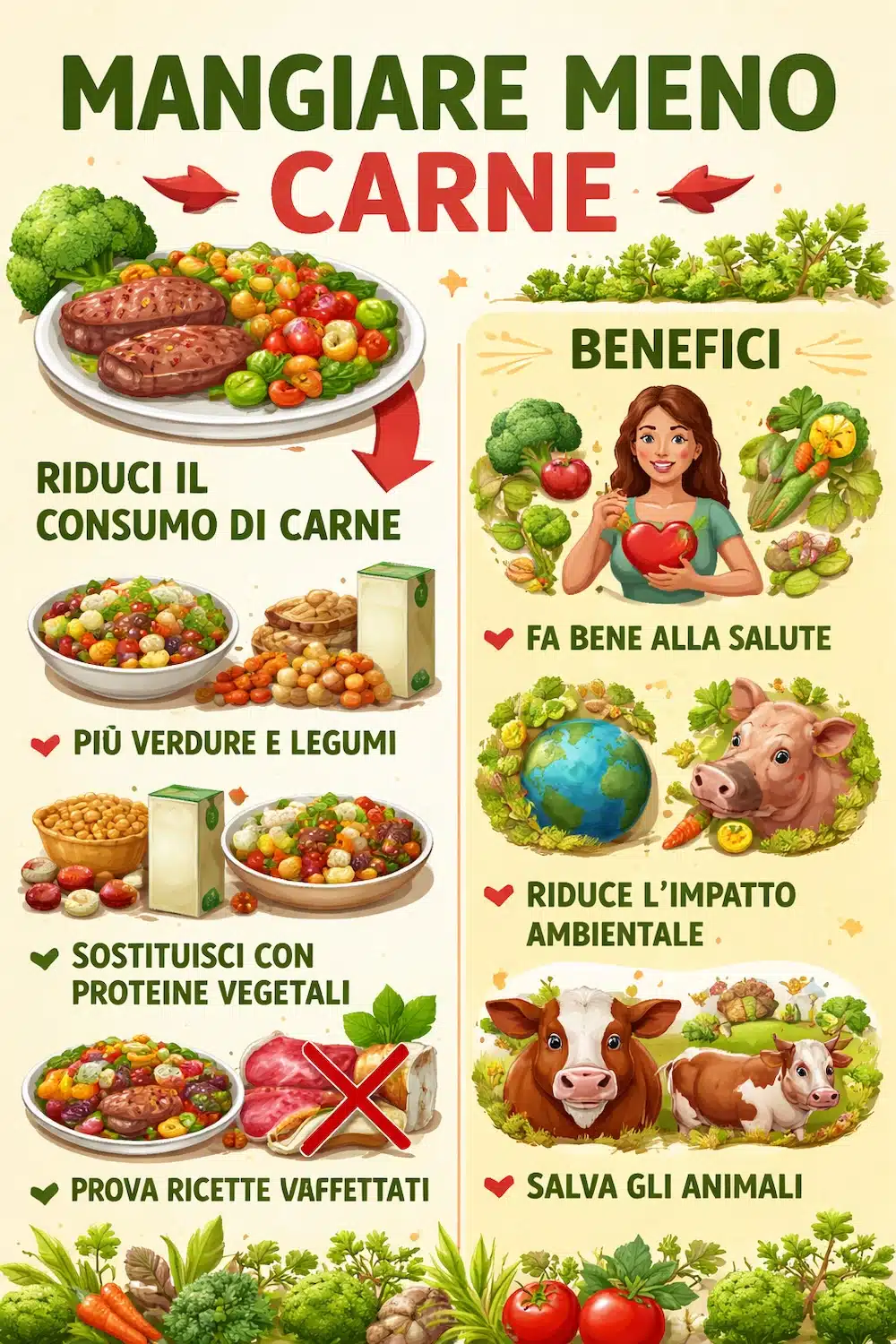 sostituire la carne